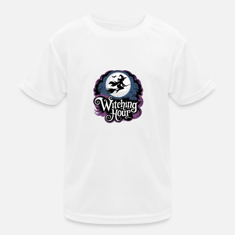 Witch at Full Moon – Witching Hour Kids Functional T-Shirt