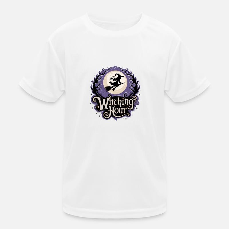 Witch at Full Moon – Witching Hour Kids Functional T-Shirt