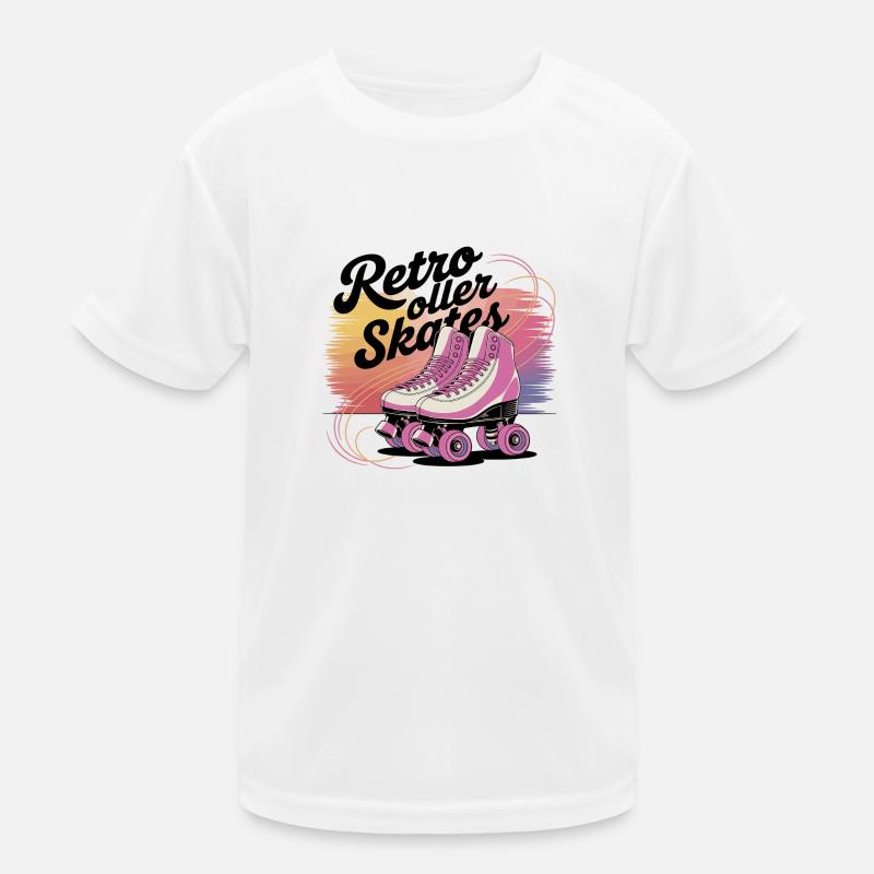 Retro Roller Skates – 80s Vibes Kinder Funktions-T-Shirt
