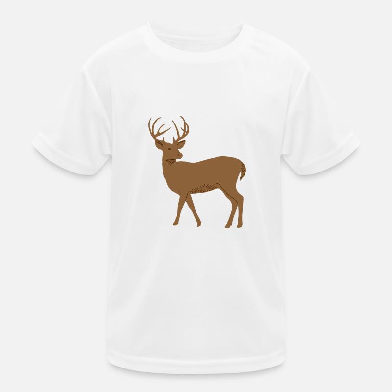 Hirsch Kinder Funktions-T-Shirt