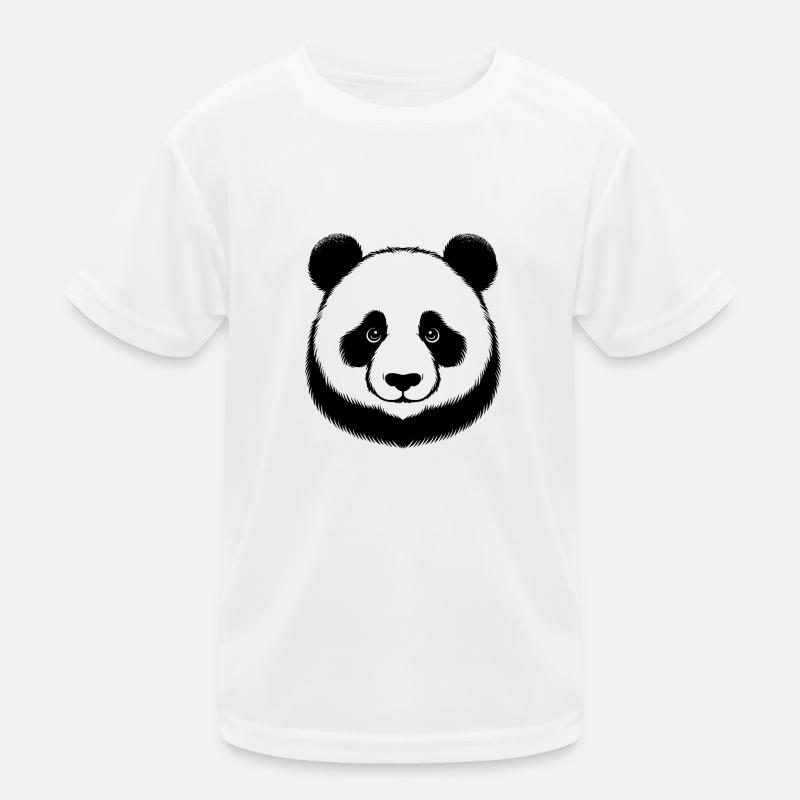 Süsser lächelnder Panda tierisches Lächeln Kinder Funktions-T-Shirt