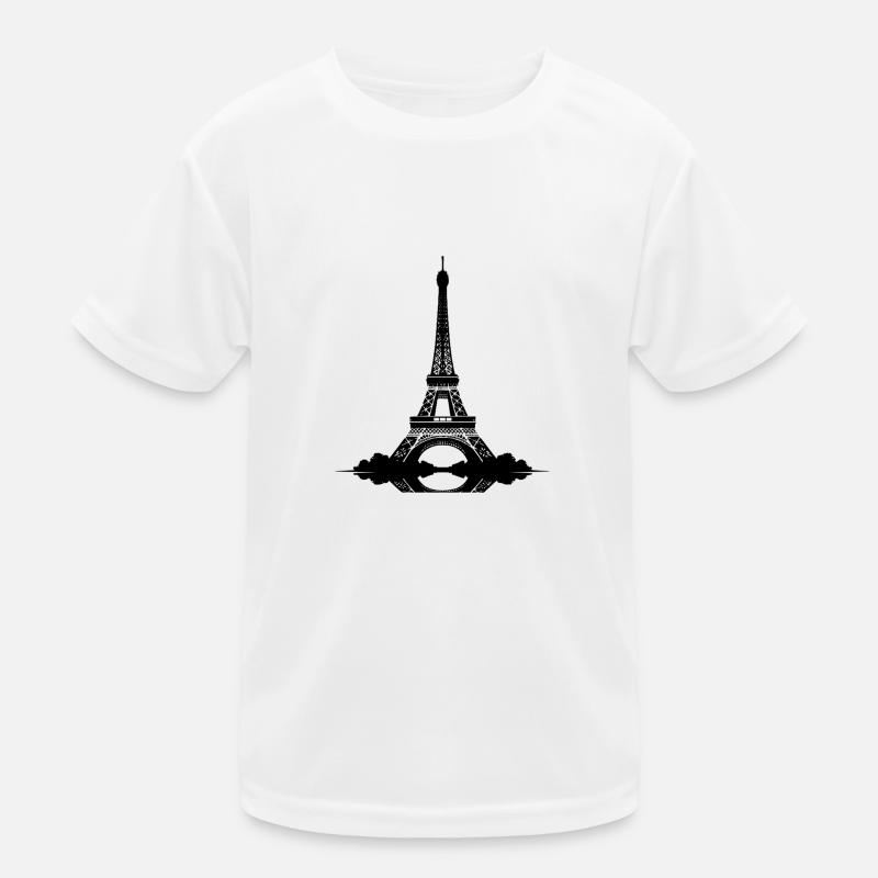 Mon cœur bat dans la Tour Eiffel Battement de Paris T-shirt sport Enfant