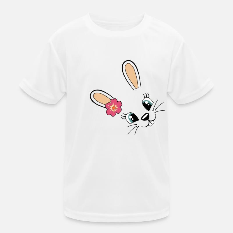 Bunny Cute Bunny Easter Easter Bunny Cute Flower Kids Functional T-Shirt