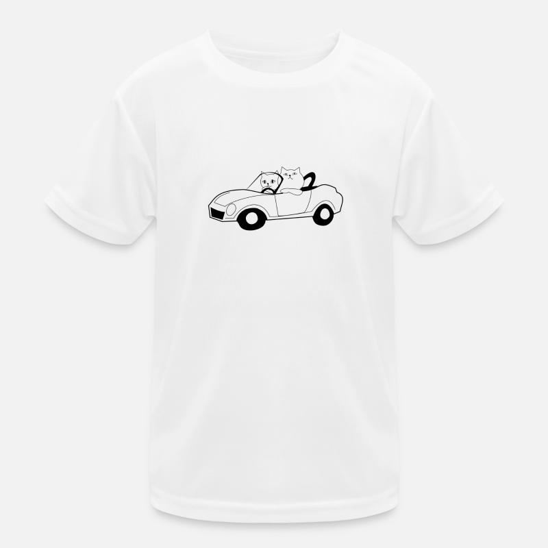 Les chats dans un cabriolet T-shirt sport Enfant