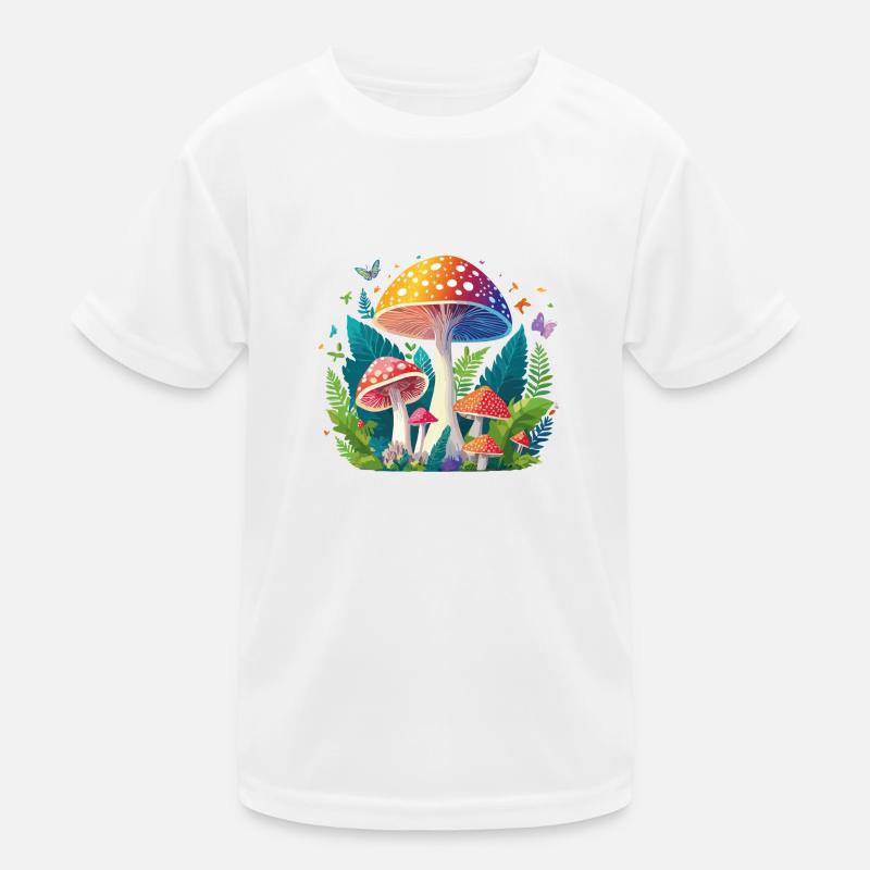 Fantasy Mushroom Kids Functional T-Shirt