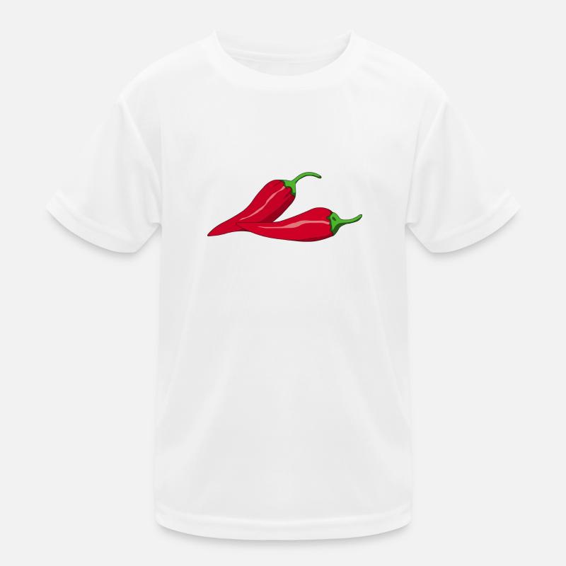 Chillischoten Chilli Kinder Funktions-T-Shirt