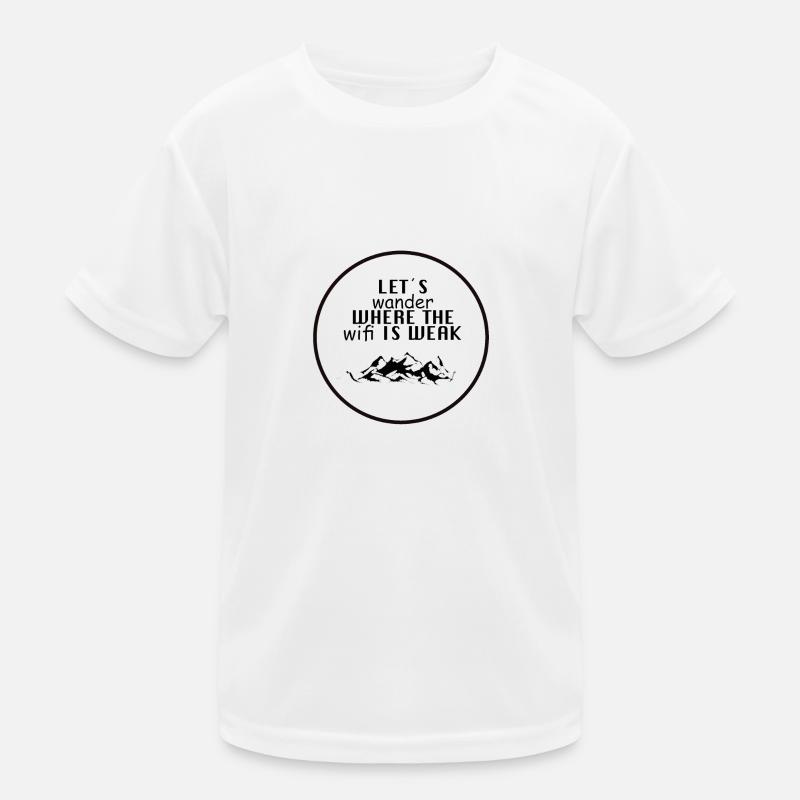 let's wander where the WIFI is weak! Kids Functional T-Shirt
