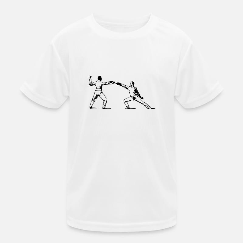fencing floret sword parry samurai9 Kids Functional T-Shirt