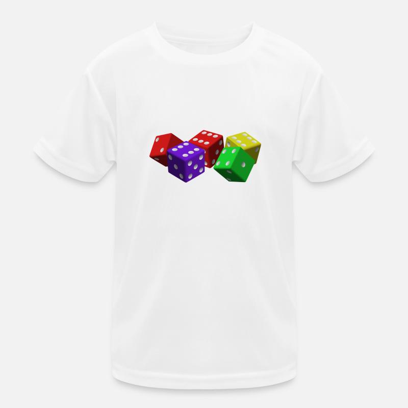Würfel Kinder Funktions-T-Shirt