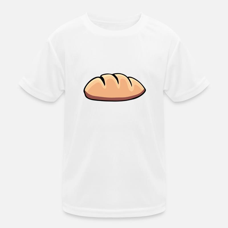 brot broetchen crossaint baecker baguette bread bu Kinder Funktions-T-Shirt