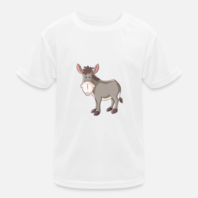 Esel Kinder Funktions-T-Shirt