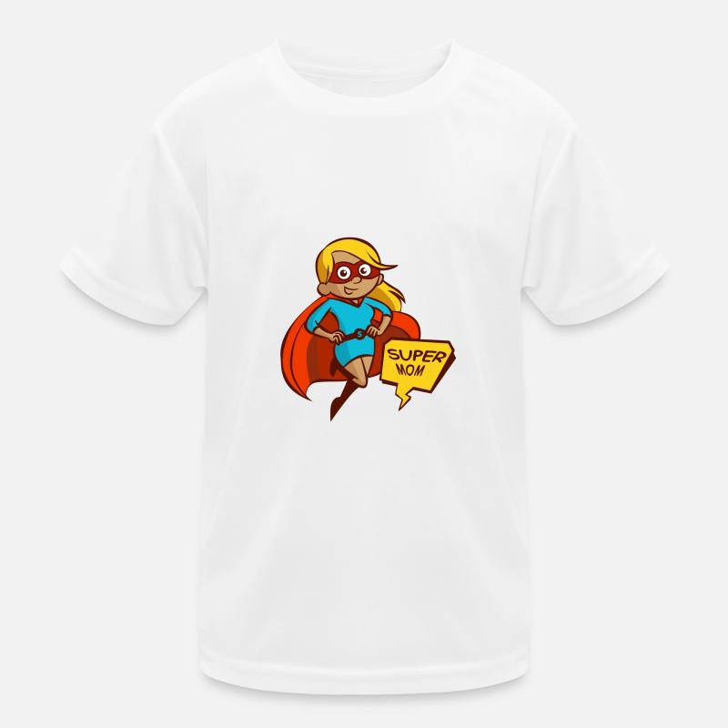 SUPER MOM Kids Functional T-Shirt