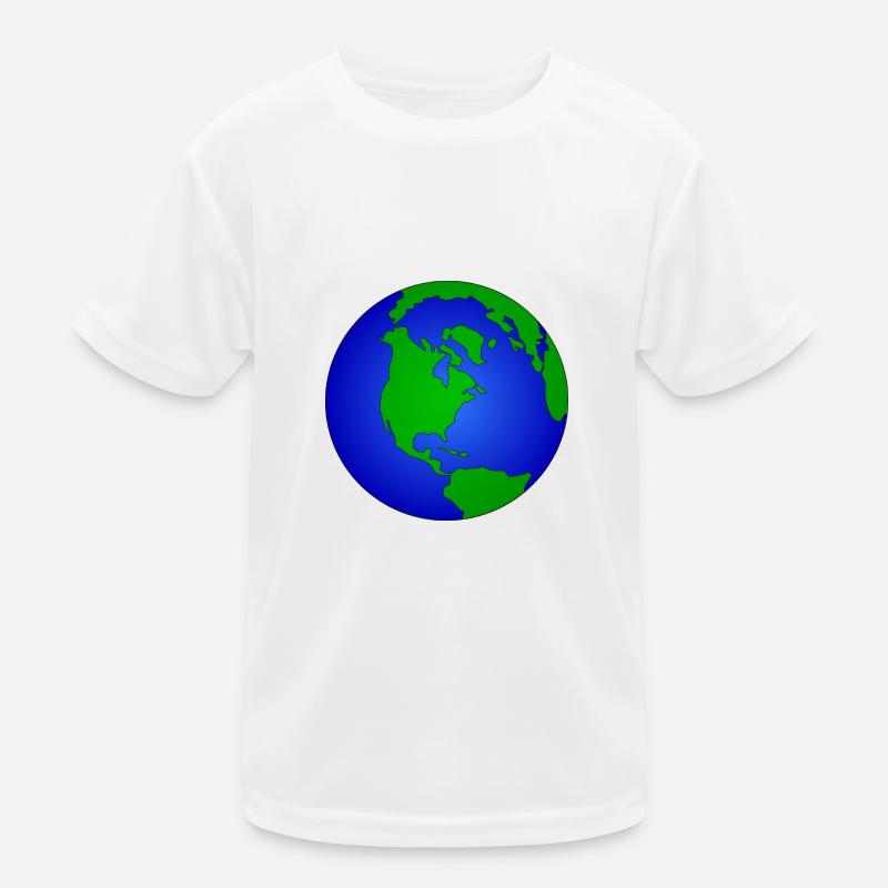 Erde Kinder Funktions-T-Shirt