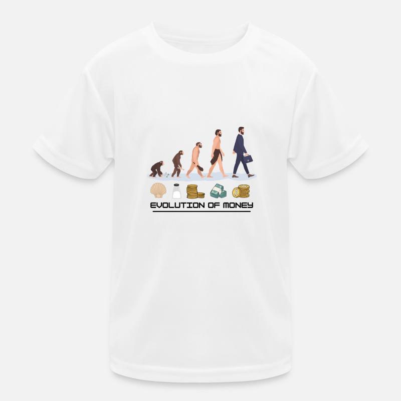 Evolution of Money Kids Functional T-Shirt