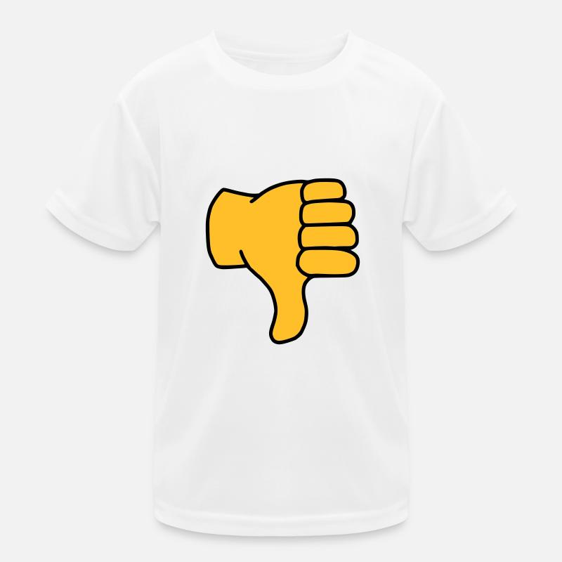 Emoji Pouce vers le bas Couleur de l’esquisse T-shirt sport Enfant