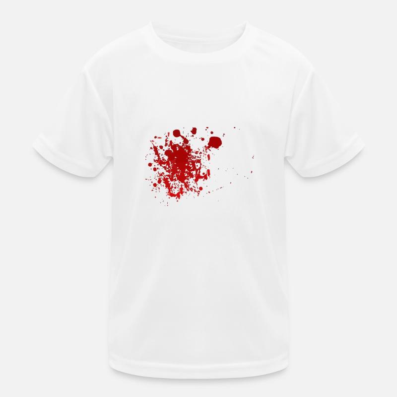 Blut Spritzer Splatter Halloween Blutspritzer Kinder Funktions-T-Shirt