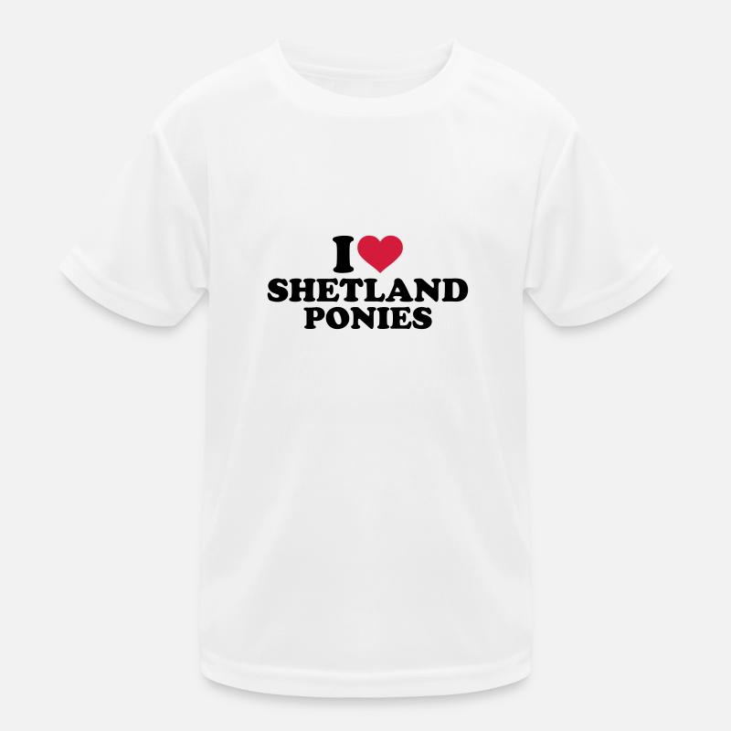 Shetland Pony Kinder Funktions-T-Shirt