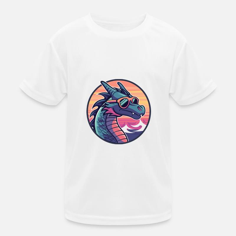 Drache Cool Comic Kinder Funktions-T-Shirt