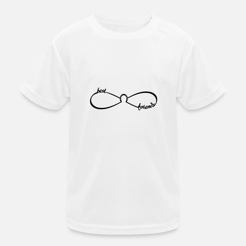 best friends Pferde Infinity - beste Freunde BFF - Kinder Funktions-T-Shirt - Weiß