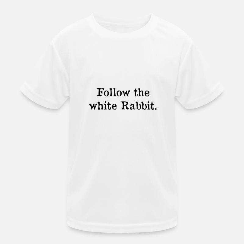 Follow the white rabbit Kids Functional T-Shirt