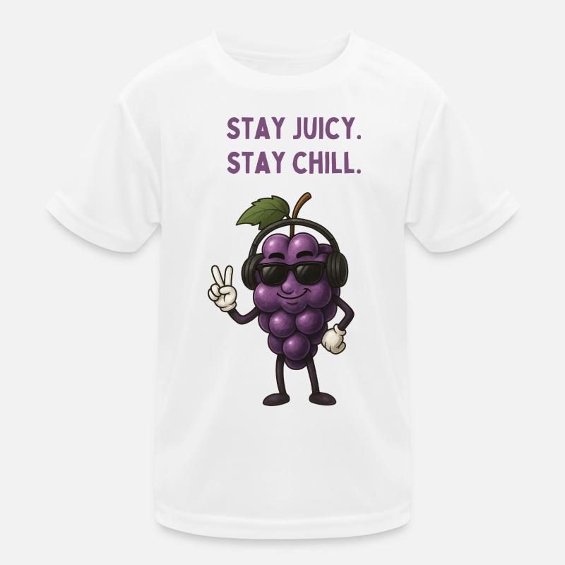 Juicy Grape Chill Mode Kids Functional T-Shirt