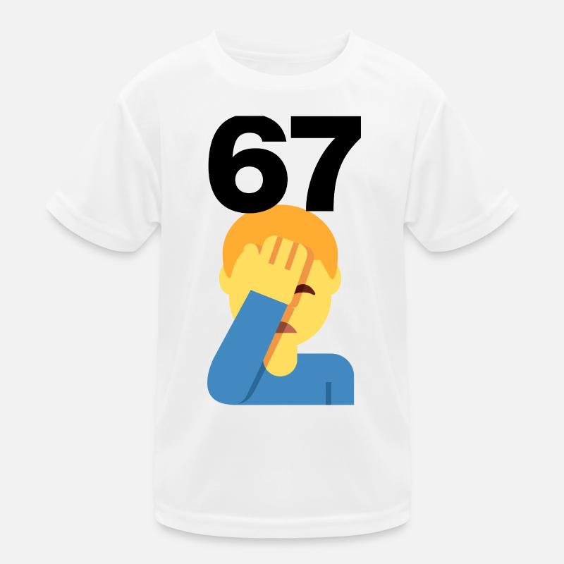 67? FACEPALM, SIX SEVEN TREND. WAS SOLL DAS? 🤔 Kinder Funktions-T-Shirt
