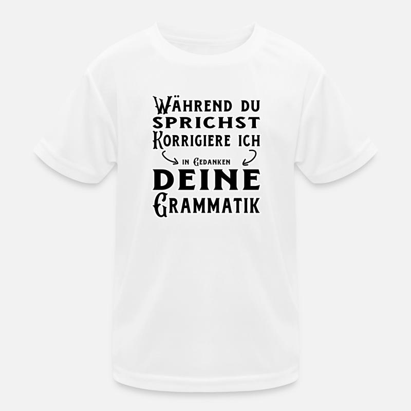 German language difficult language Kids Functional T-Shirt
