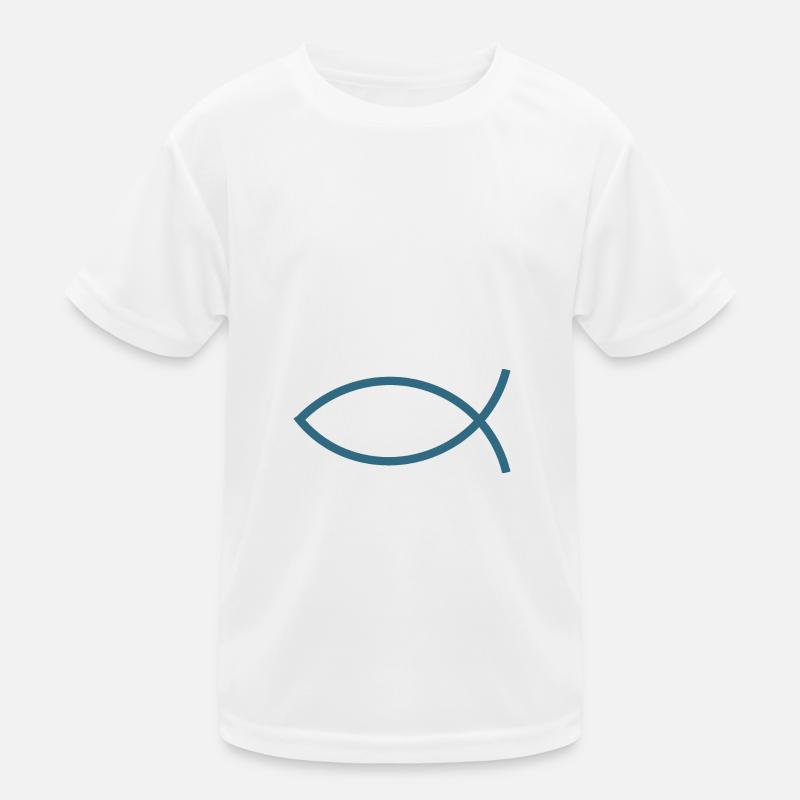 Jesus fish Ichthys fish fish Kids Functional T-Shirt