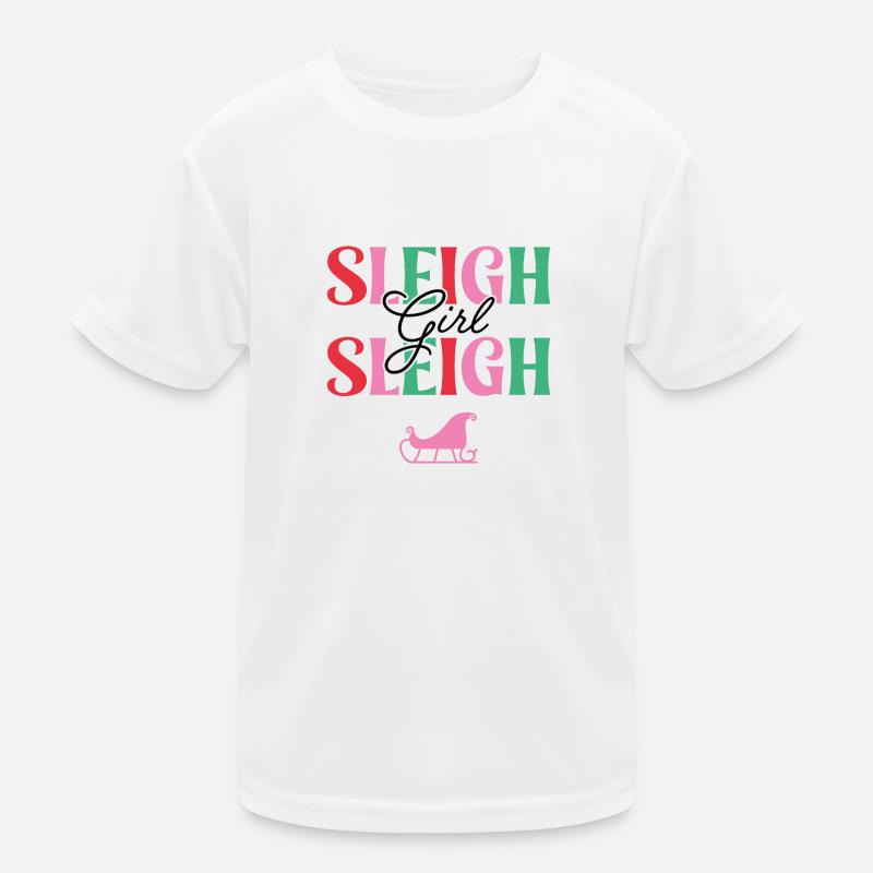 Schlitten Mädchen Schlitten Kinder Funktions-T-Shirt