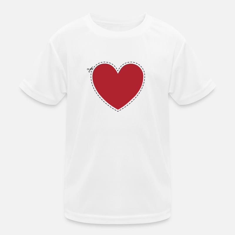 Coeur à découper T-shirt sport Enfant