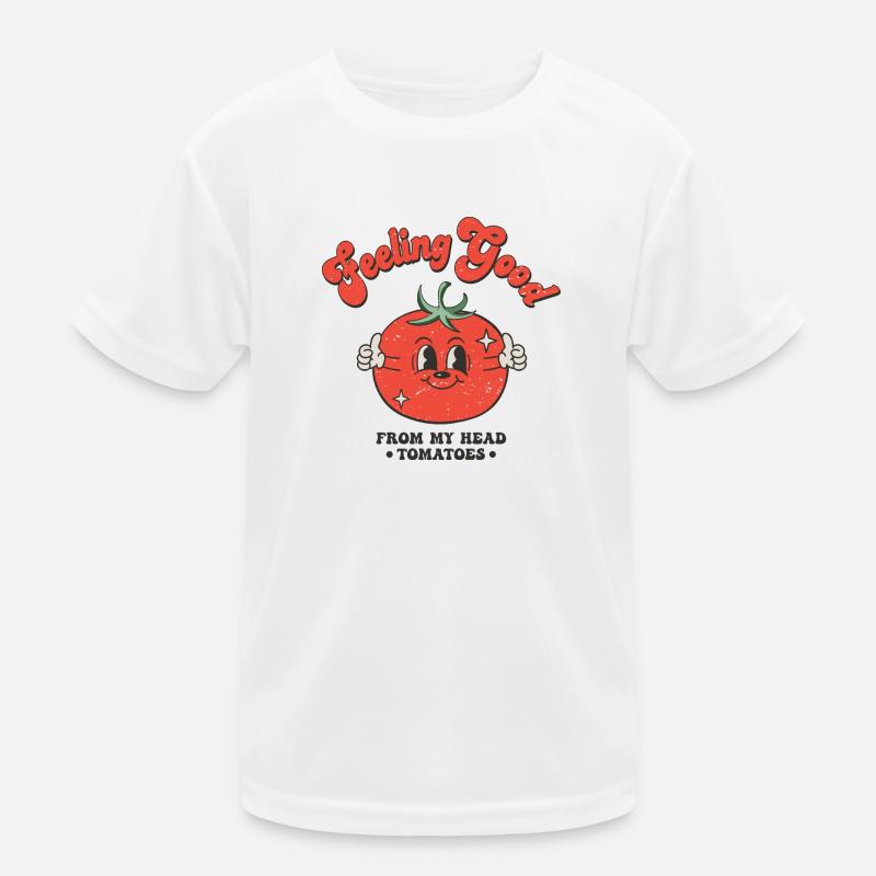 Tomate und gute laune Kinder Funktions-T-Shirt