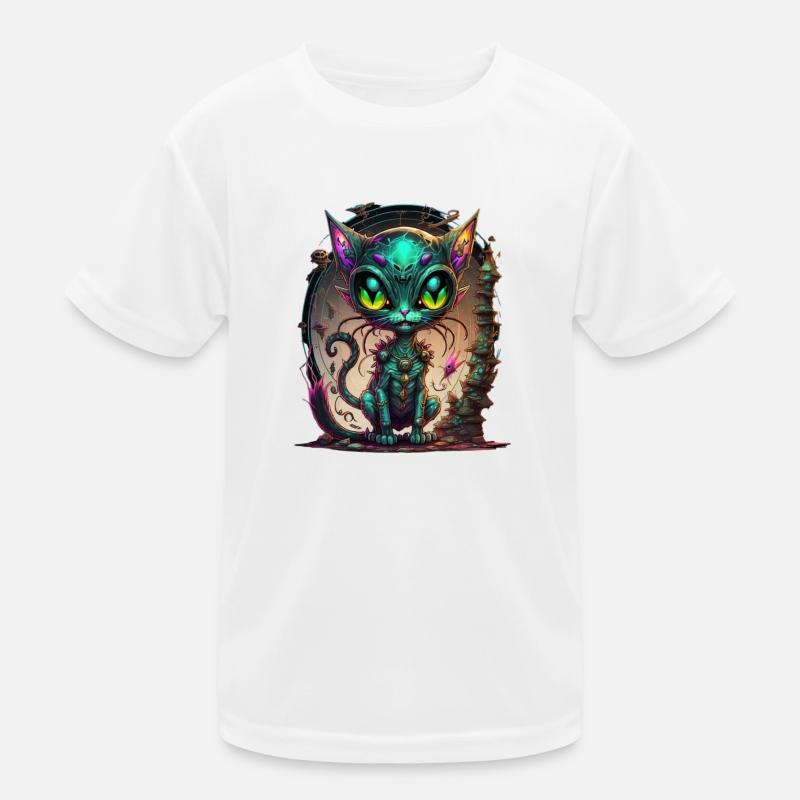 Chat Galaxy T-shirt sport Enfant