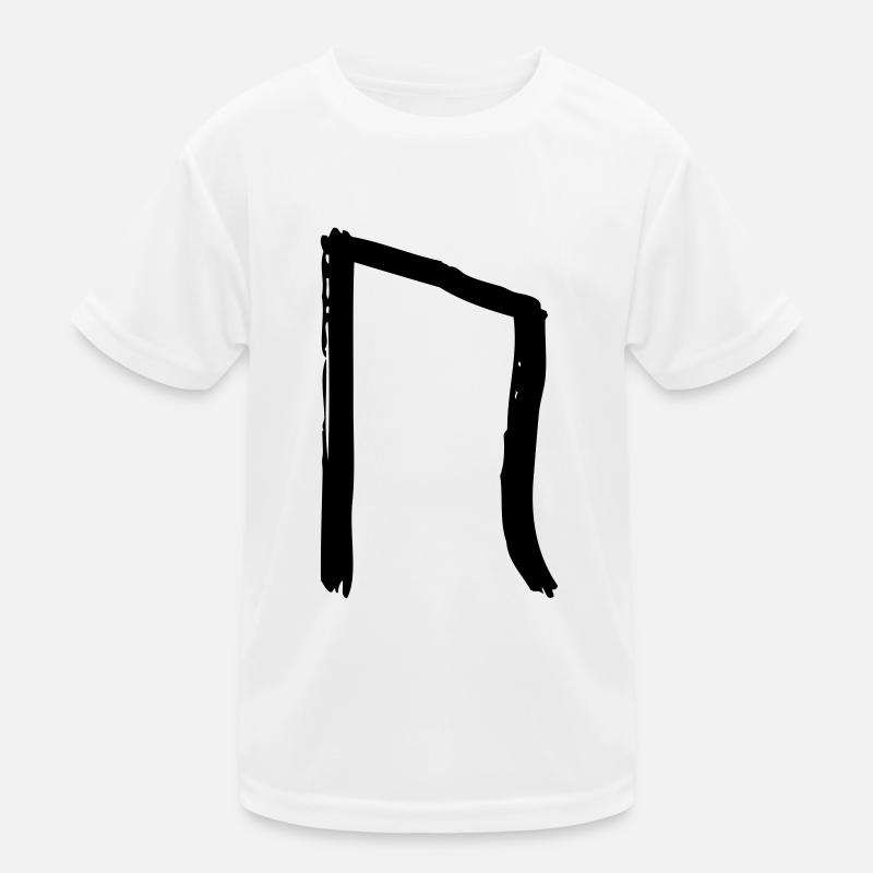 2 uruz noir T-shirt sport Enfant