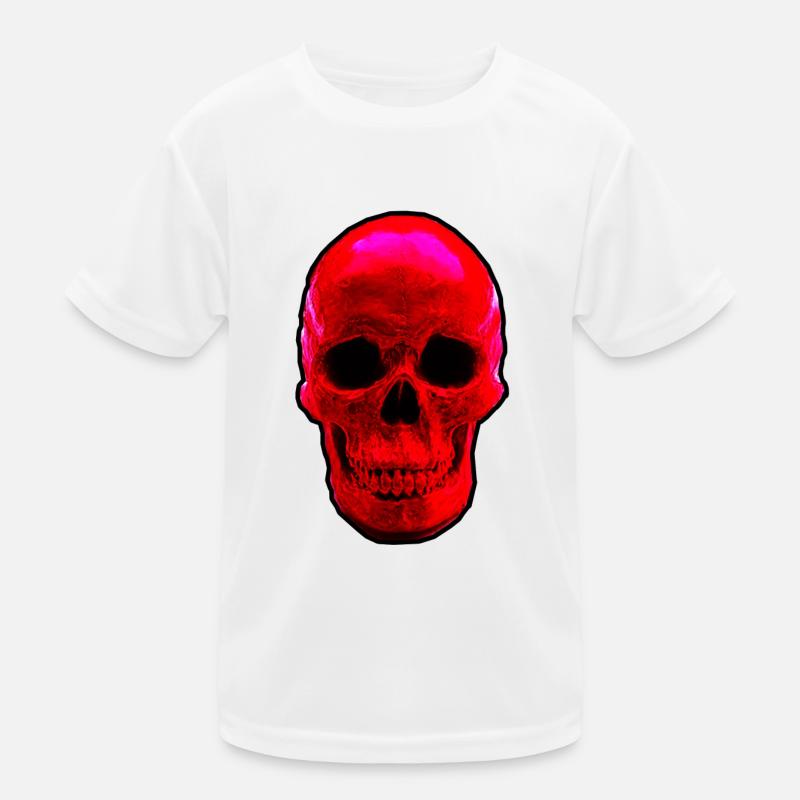 Skull red Kinder Funktions-T-Shirt