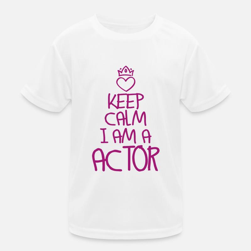 Keep Calm Schauspieler cool Schauspieler Geschenk Kinder Funktions-T-Shirt