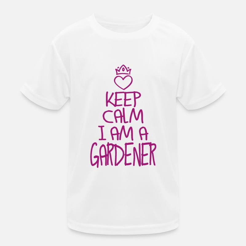 Keep Calm Gardener cool Gärtner Geschenk Kinder Funktions-T-Shirt