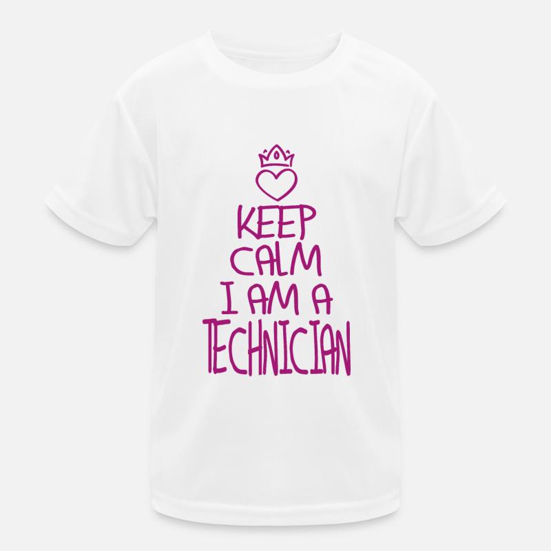 Keep Calm Techniker cool Techniker Geschenk Kinder Funktions-T-Shirt
