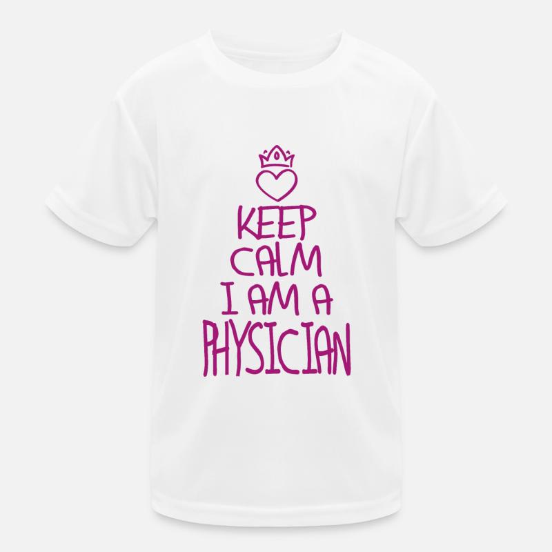 Keep Calm Physiker cool Physiker Geschenk Kinder Funktions-T-Shirt
