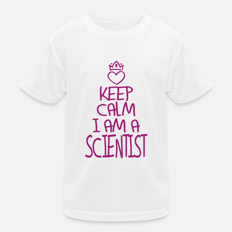 Keep Calm Wissenschaftler Kinder Funktions-T-Shirt