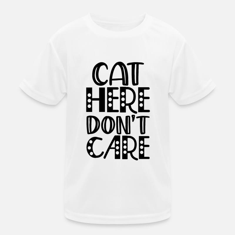 cat here don't care Kids Functional T-Shirt