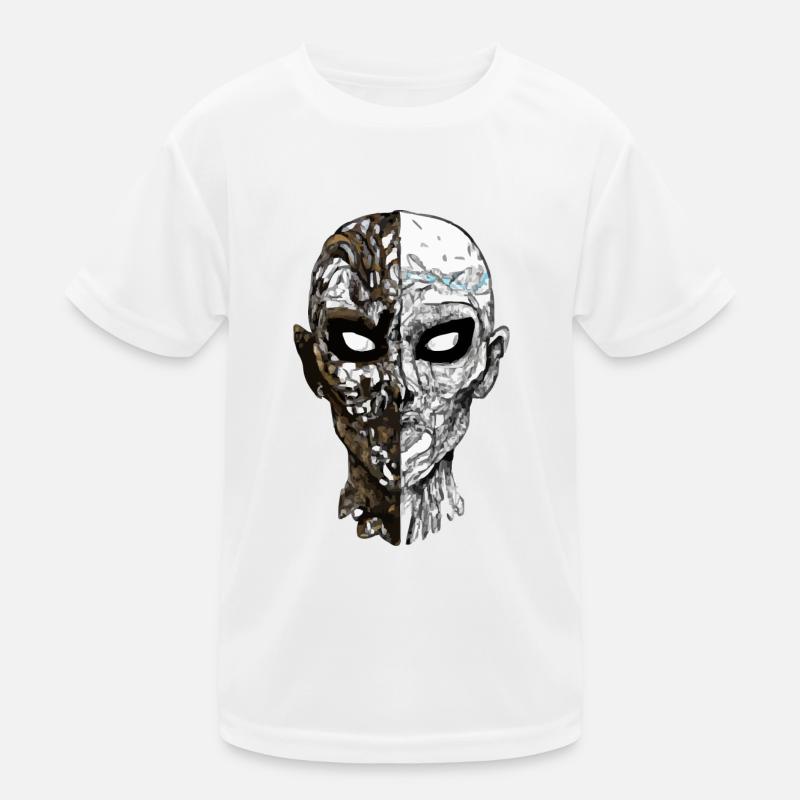 Schädel Kinder Funktions-T-Shirt