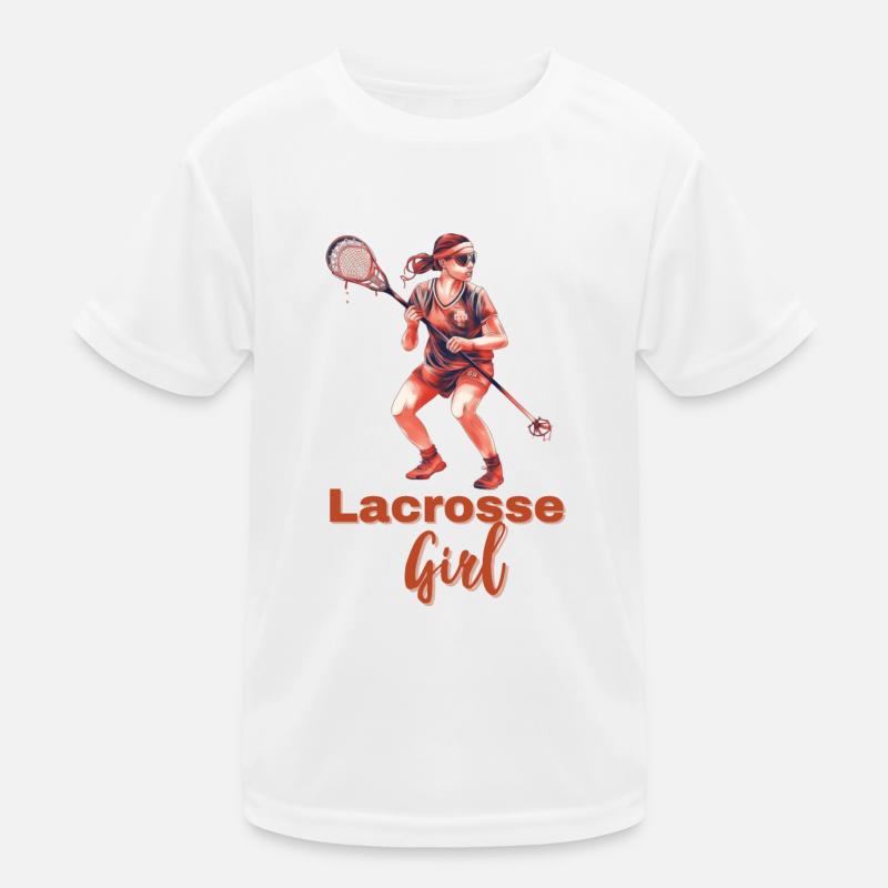 Joueuse de crosse avec bâton T-shirt sport Enfant