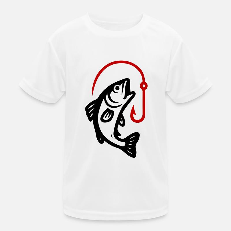 Fish Pike Fish Hook Kids Functional T-Shirt
