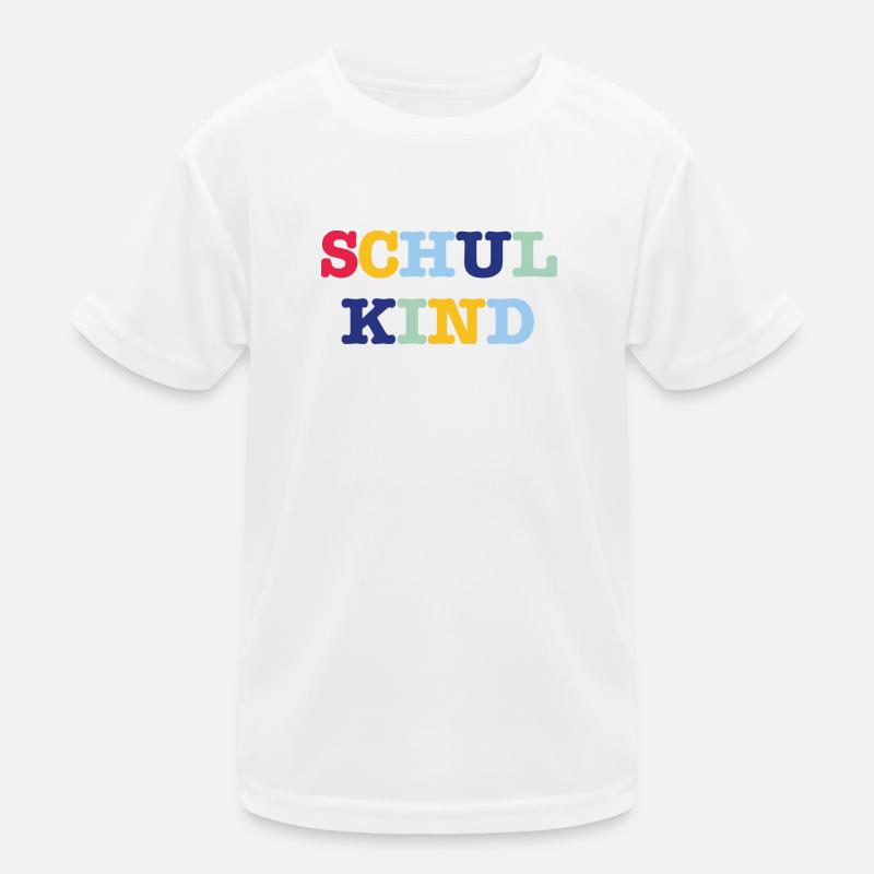 Lettrage d’écolier coloré T-shirt sport Enfant