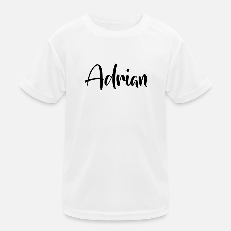 Name - Adrian Kinder Funktions-T-Shirt