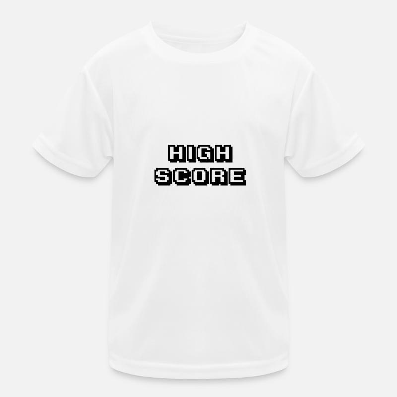 Arcade noir High Score T-shirt sport Enfant