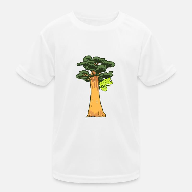 Gecko tree reptile chameleon rainforest nature Kids Functional T-Shirt