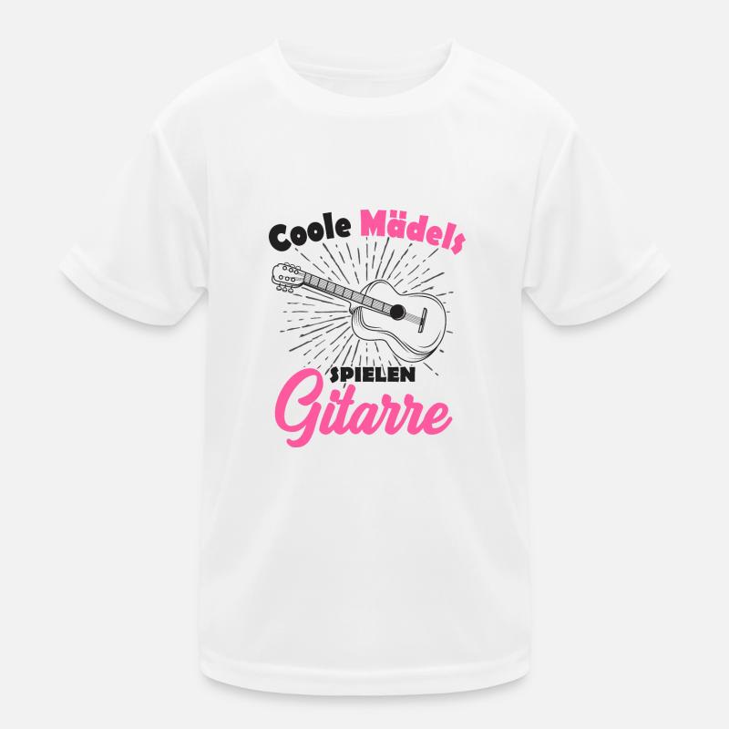 Gitarre Kinder Funktions-T-Shirt