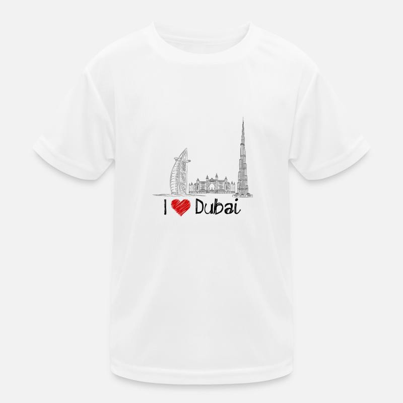 Ich Liebe Dubai Kinder Funktions-T-Shirt
