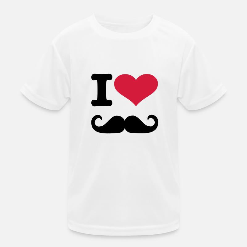 Mustache Kids Functional T-Shirt